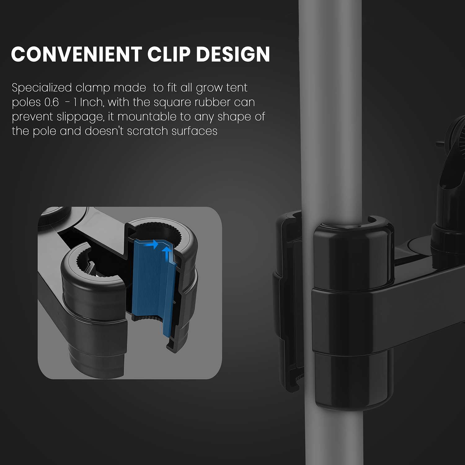 6 Inch AC Clip-On Fan - 6