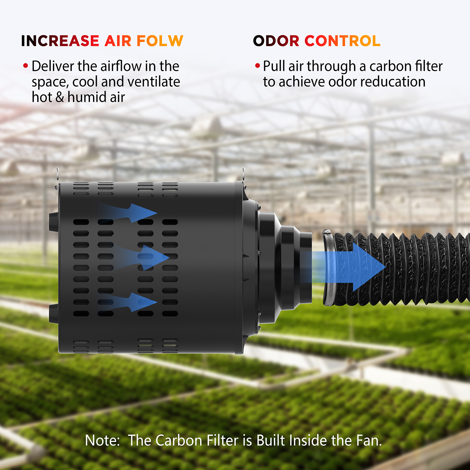 4/6 Inch 2-in-1 EC Filter Fan with Digital Controller - 10