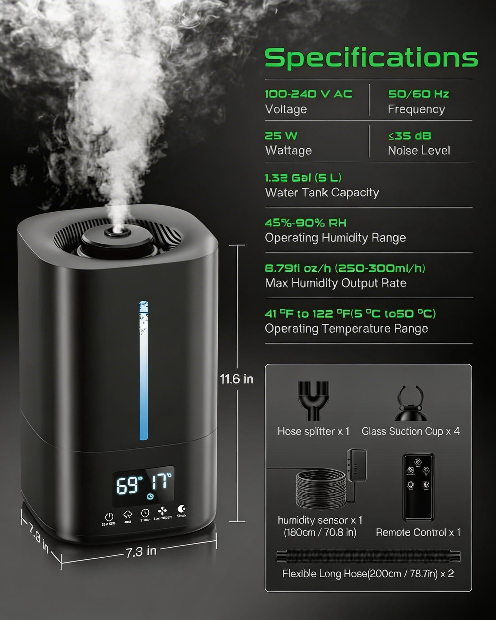 5L Smart Grow Tent Humidifier - 5