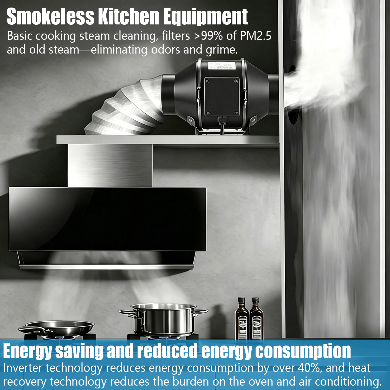 4 Inch Smart EC Inline Duct Fan with WiFi App Controller - 7