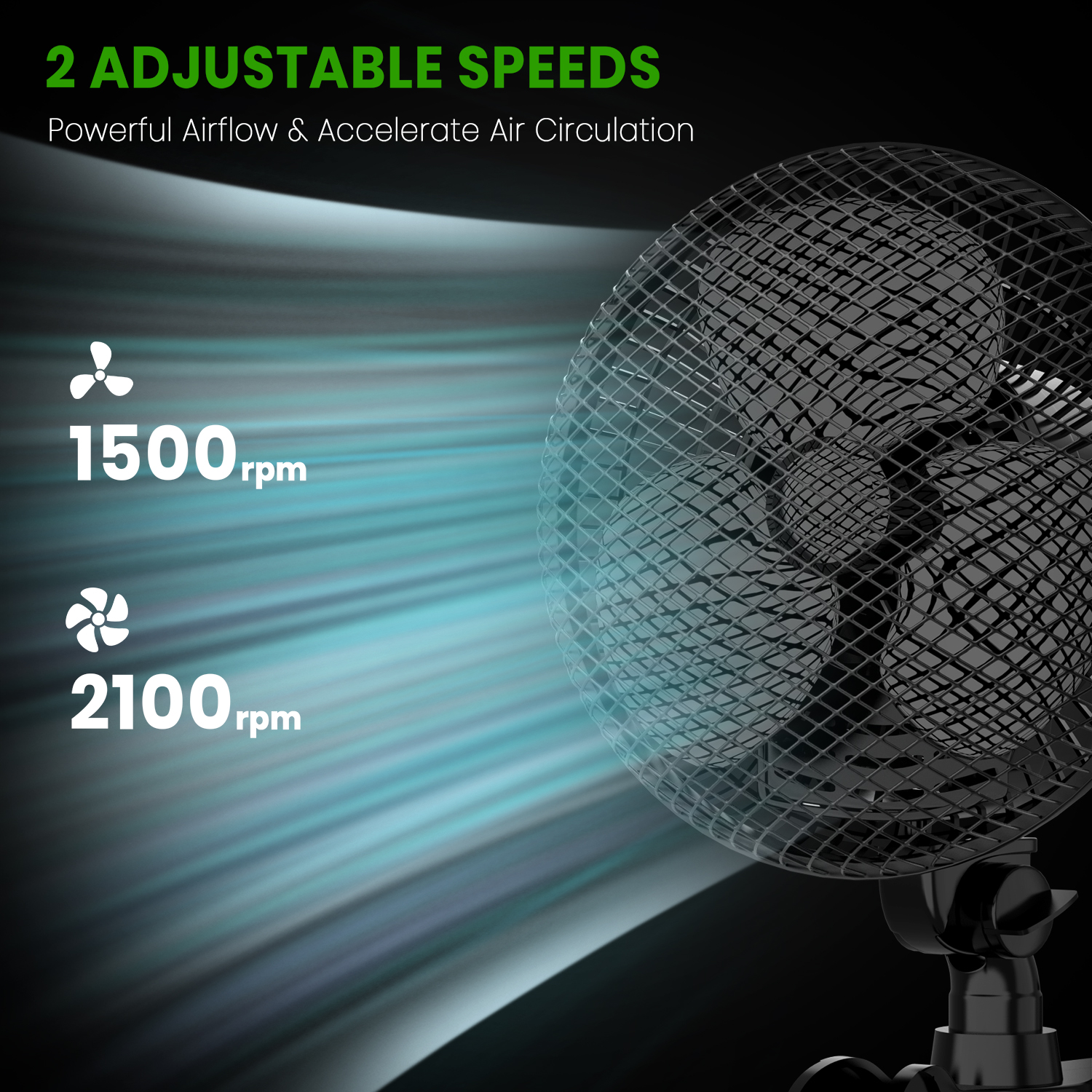 6 Inch AC Clip-On Fan - 8