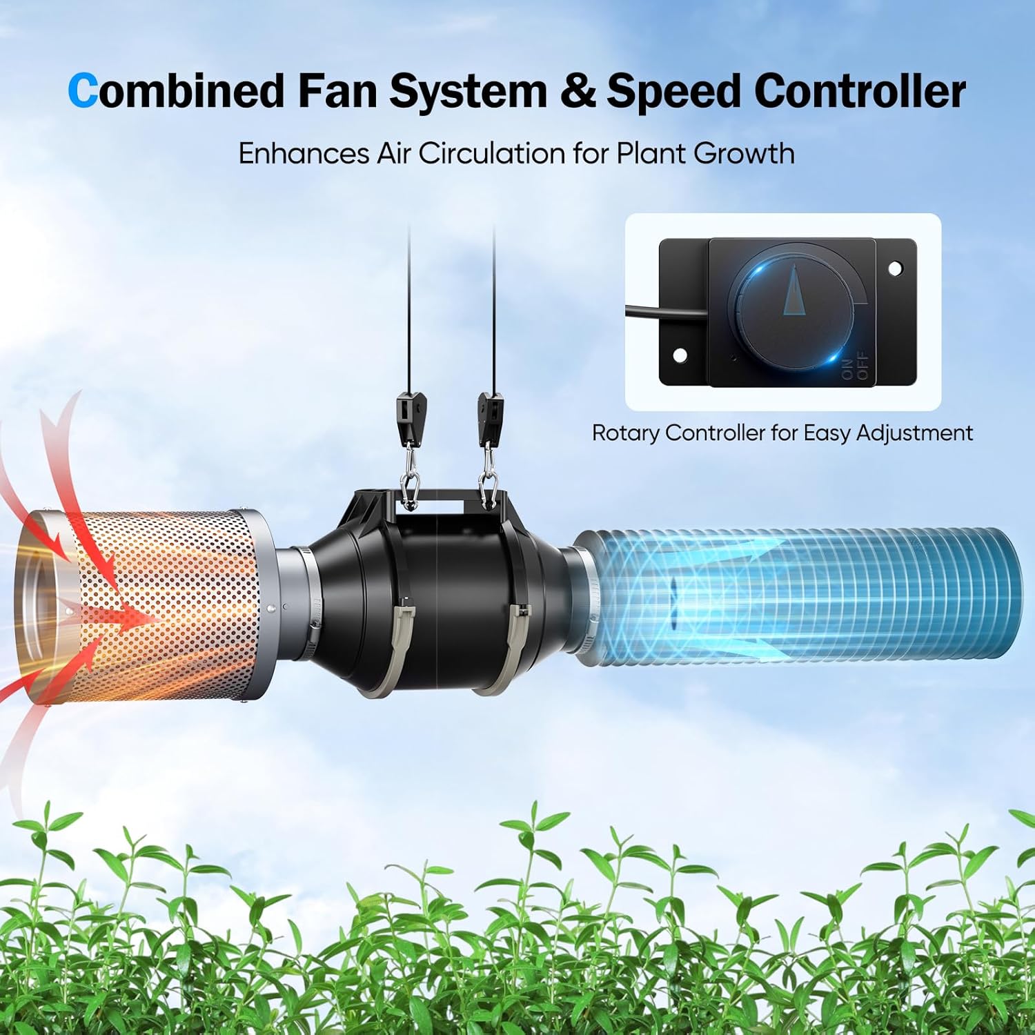 4 Inch EC Inline Duct Fan Kit - 5