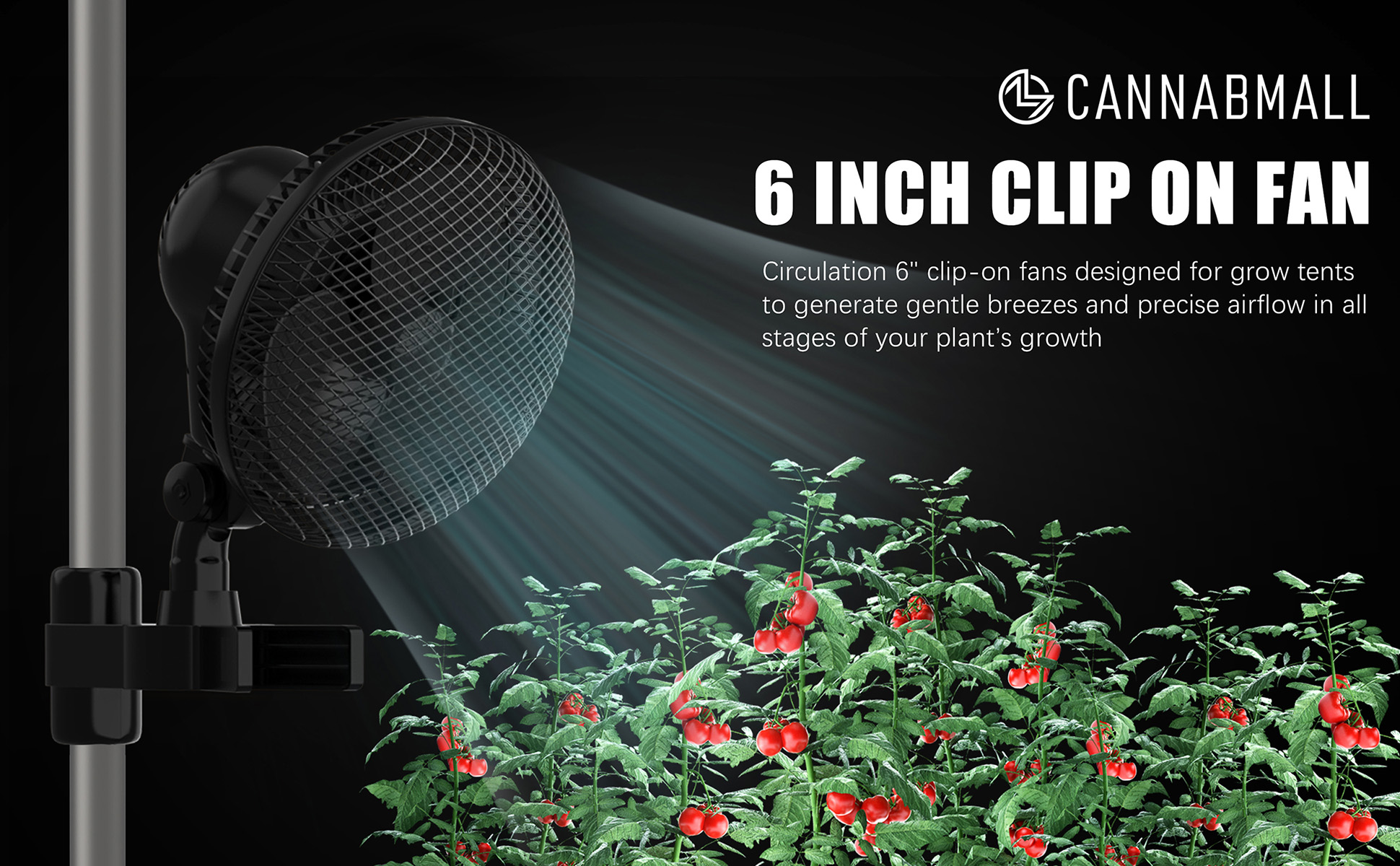 6 Inch AC Clip-On Fan - 9