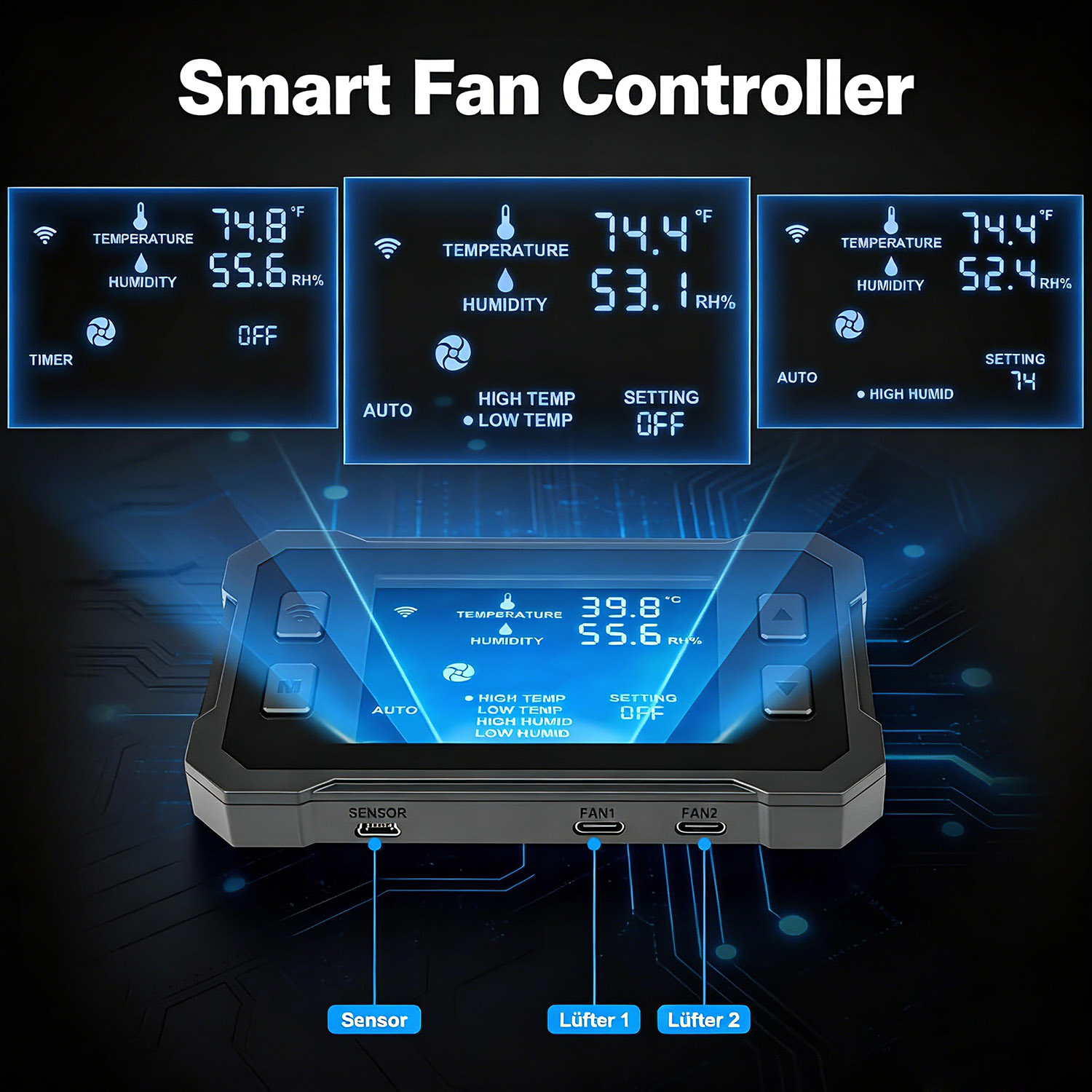 4 Inch Smart EC Inline Duct Fan with WiFi App Controller - 5