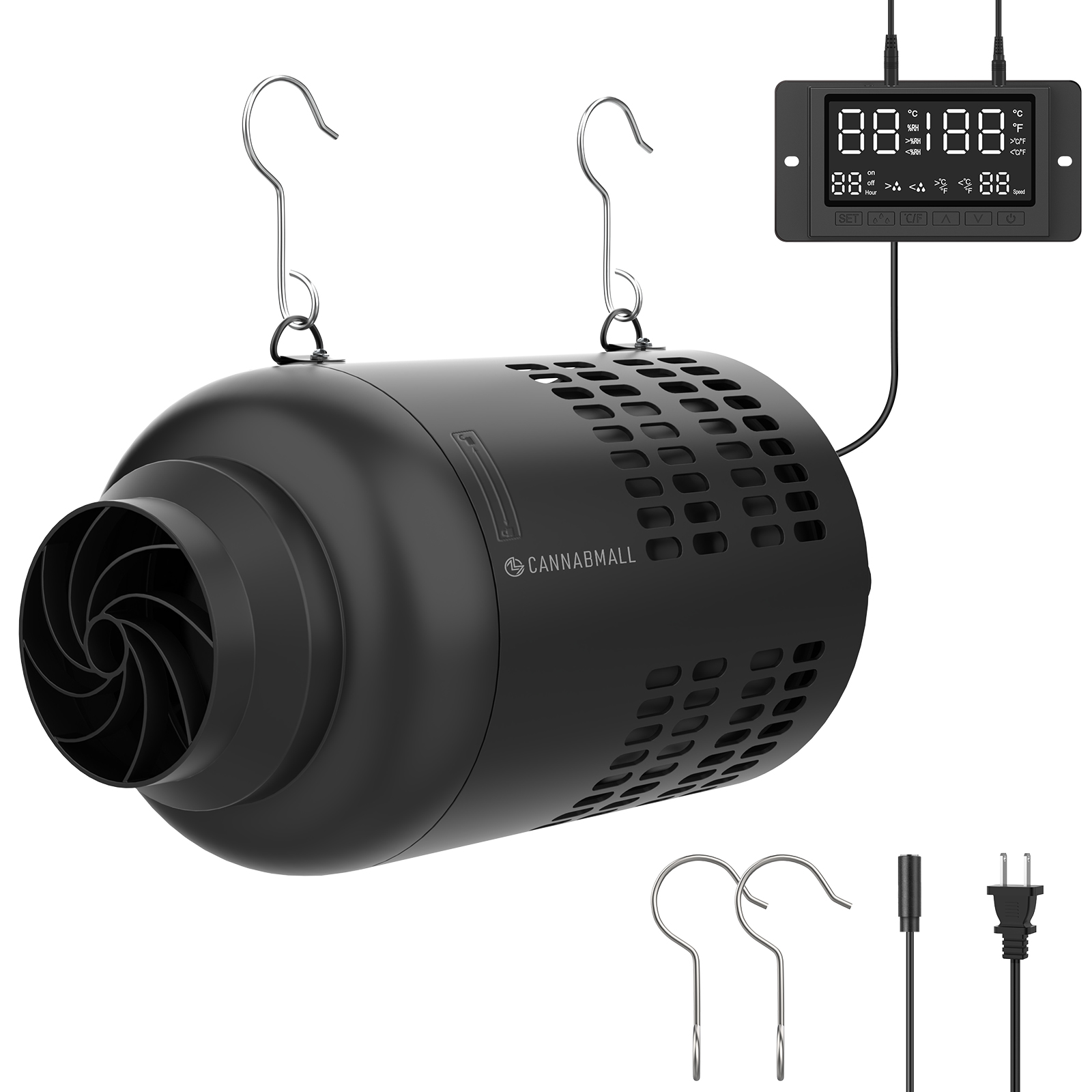 4 Inch 2-in-1 EC Filter Fan with Digital Controller - 3