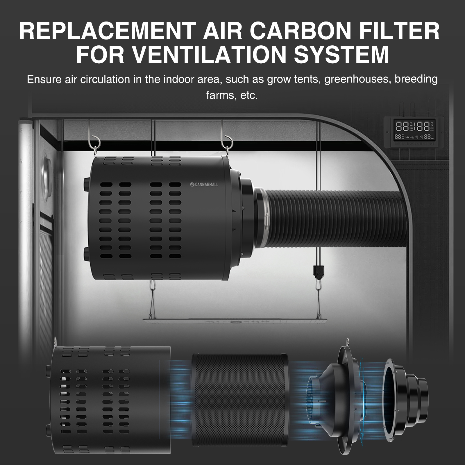 6 Inch Replacement Carbon Filter