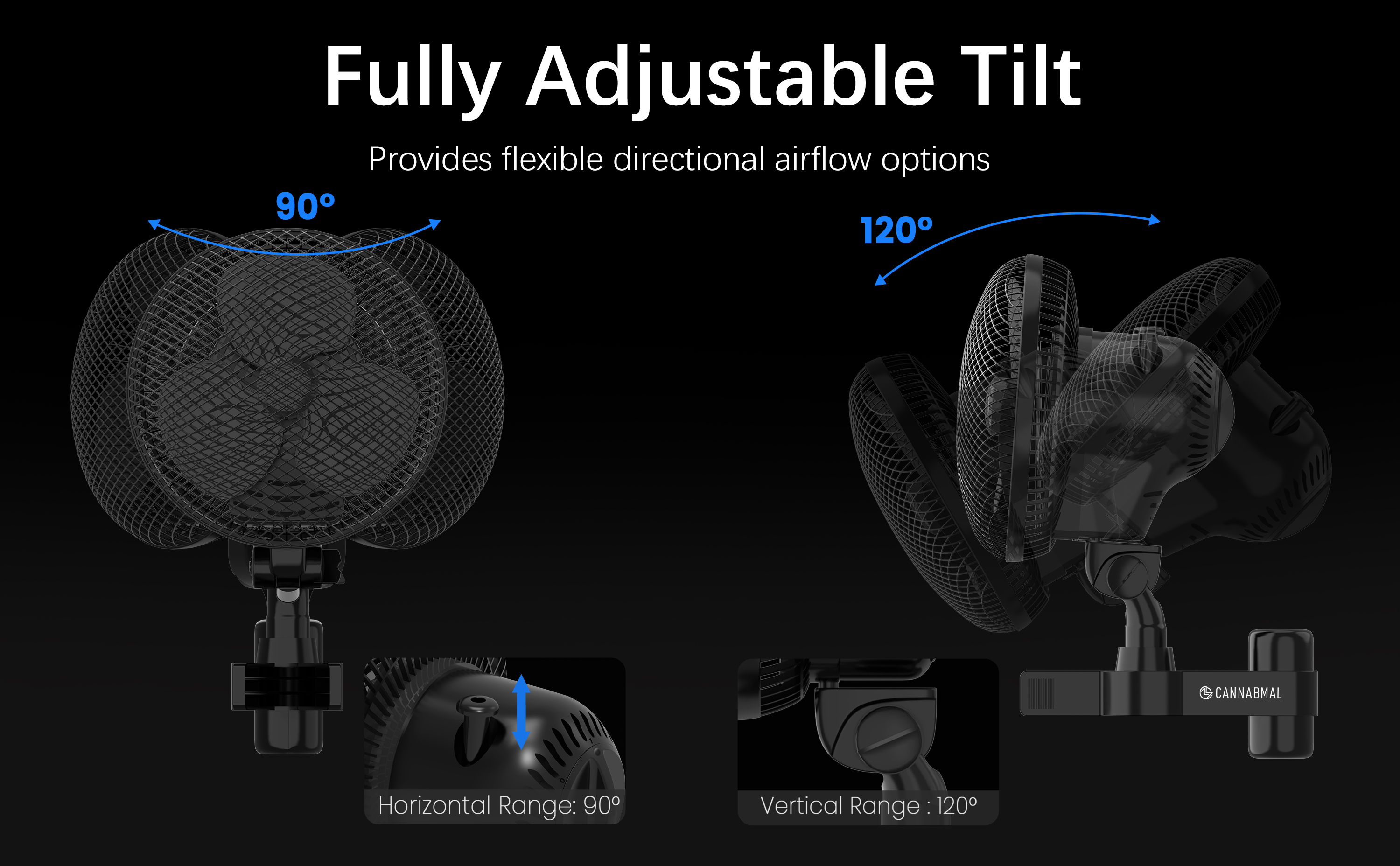 6 Inch AC Clip-On Fan - 10