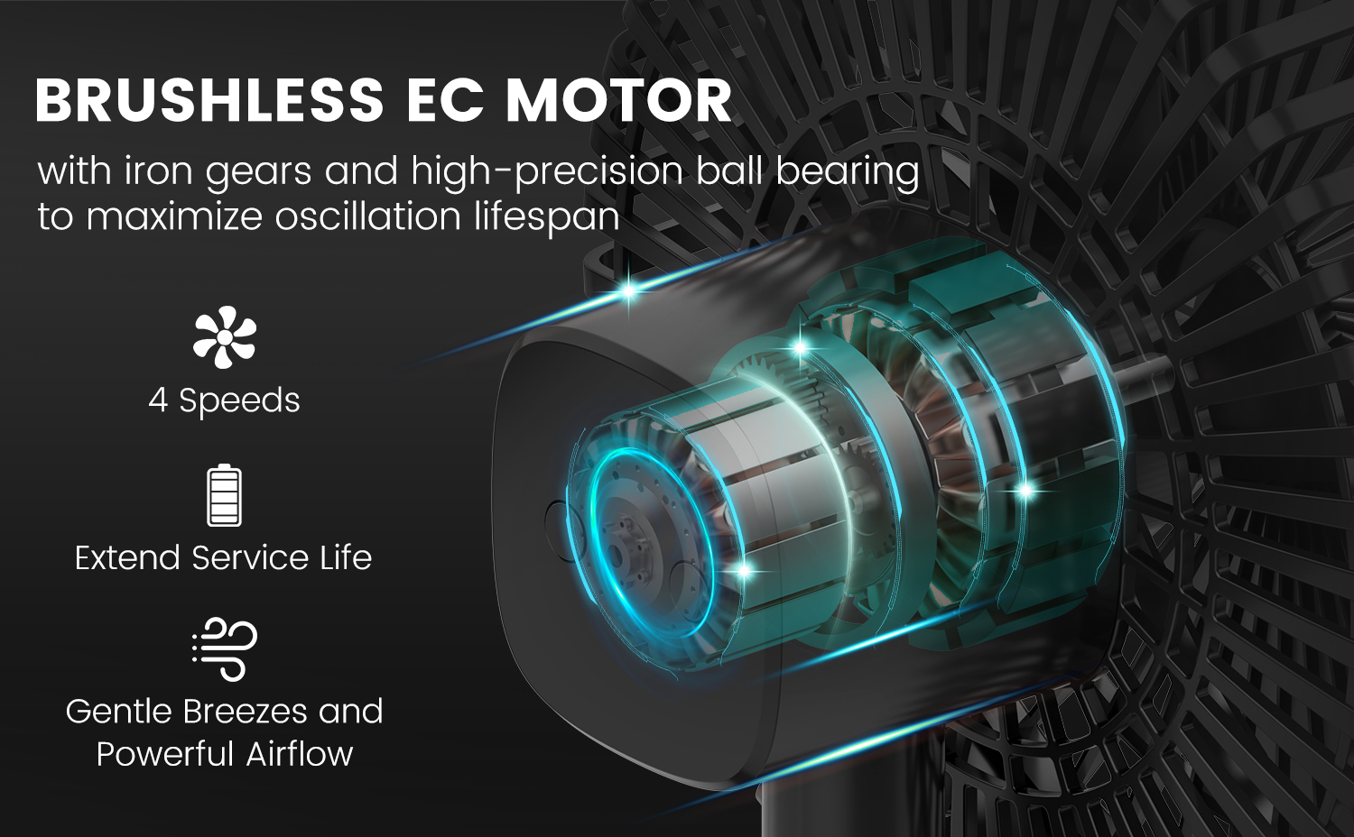 7 Inch EC Clip-On Fan - 11