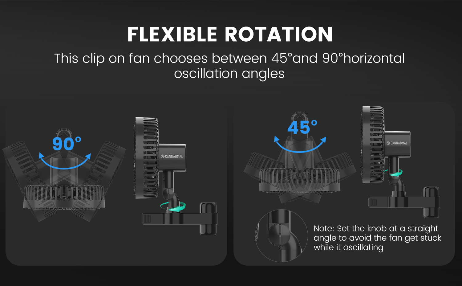 7 Inch EC Clip-On Fan - 13