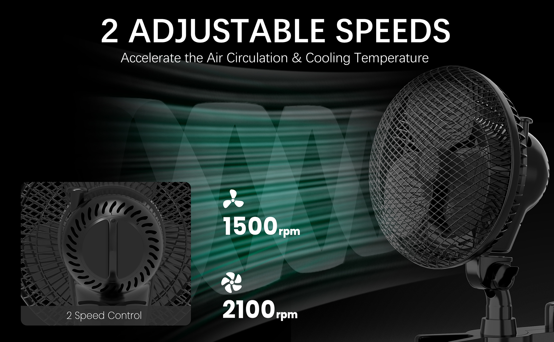 6 Inch AC Clip-On Fan - 11
